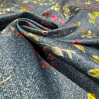 Mote silke bomull blandet stoff